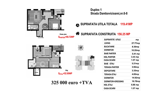 Duplex 1 Ap.87 - Str. Dambovicioarei